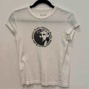 Brandy Melville White Graphic Tee